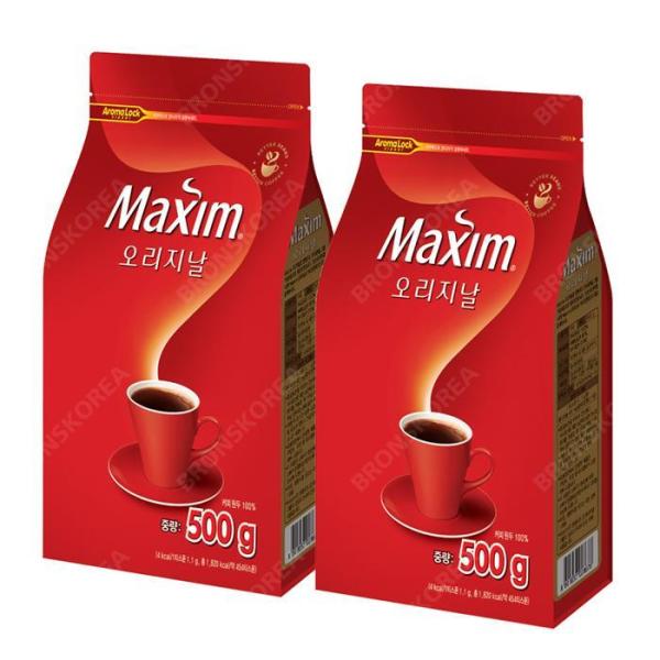 東西マキシム オリジナル 500g 2個 アラビカ コーヒー豆 ブラック