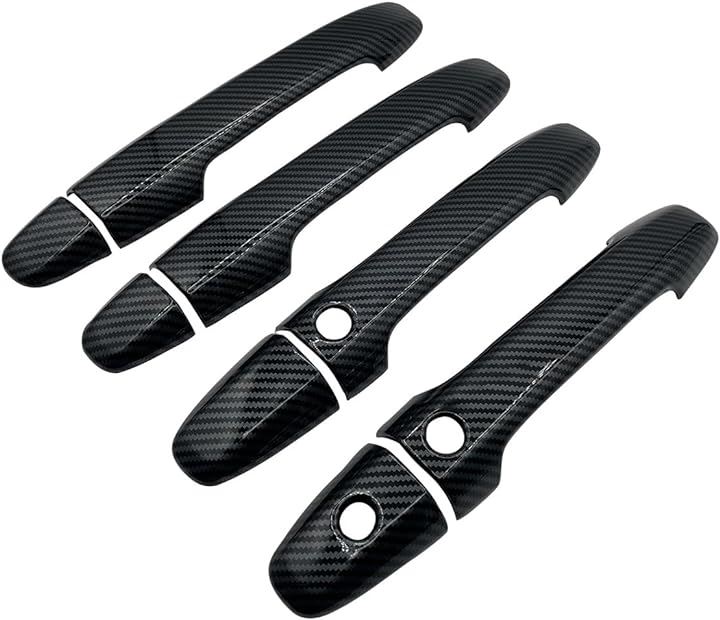 ドア ノブ カバー ステップワゴン RK RP 系 スパーダ ハンドル 車 自動車 パーツ 専用設計 アクセサリ 汎用 カスタム(カーボン調)