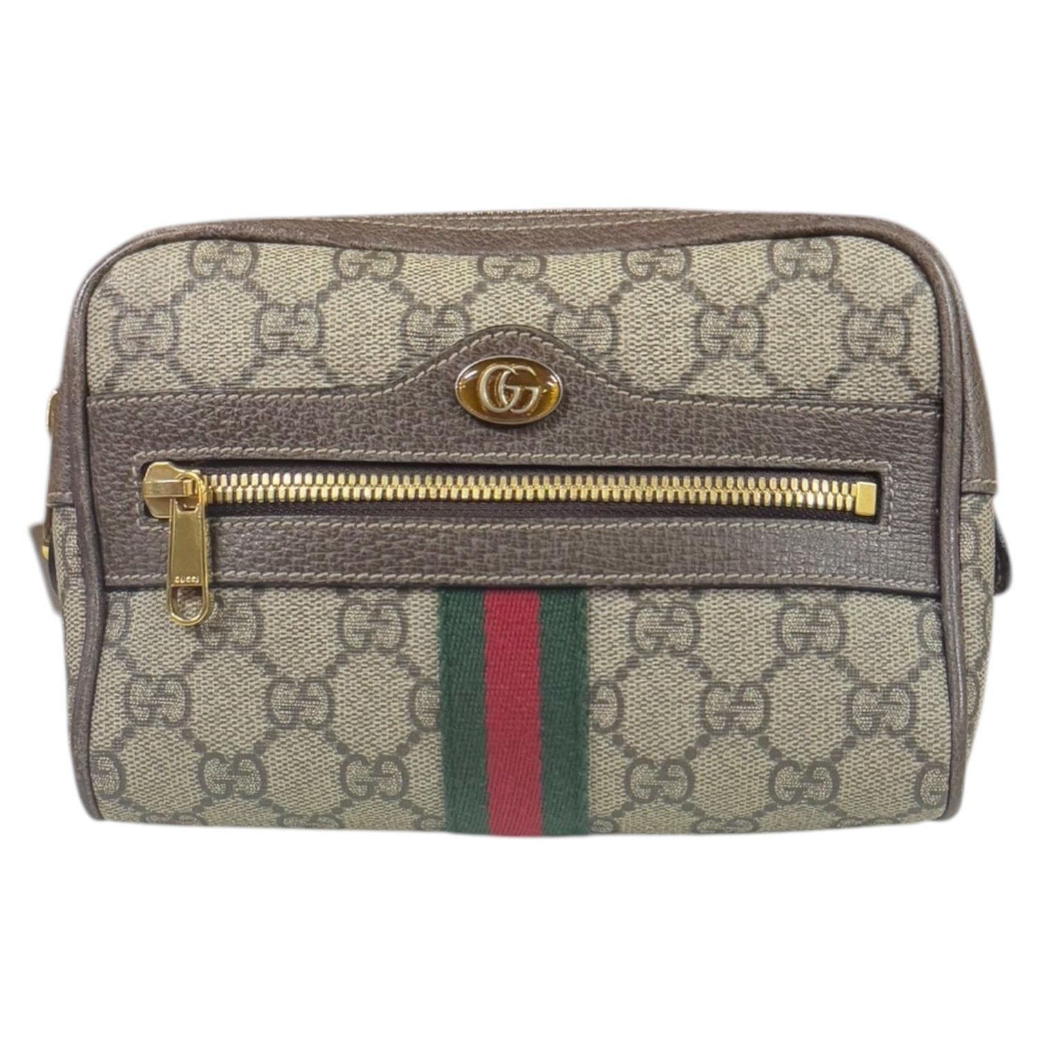 グッチ オフィディア ウエストバッグ GGスプリームキャンバス 517076 ベージュ GUCCI 中古