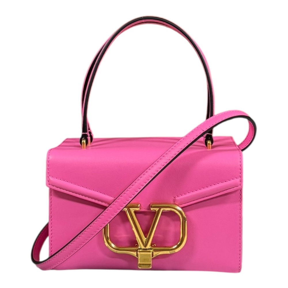 ヴァレンティノ ショルダーバッグ レザー XW2B0K29ZXL ピンク VALENTINO 中古 美品