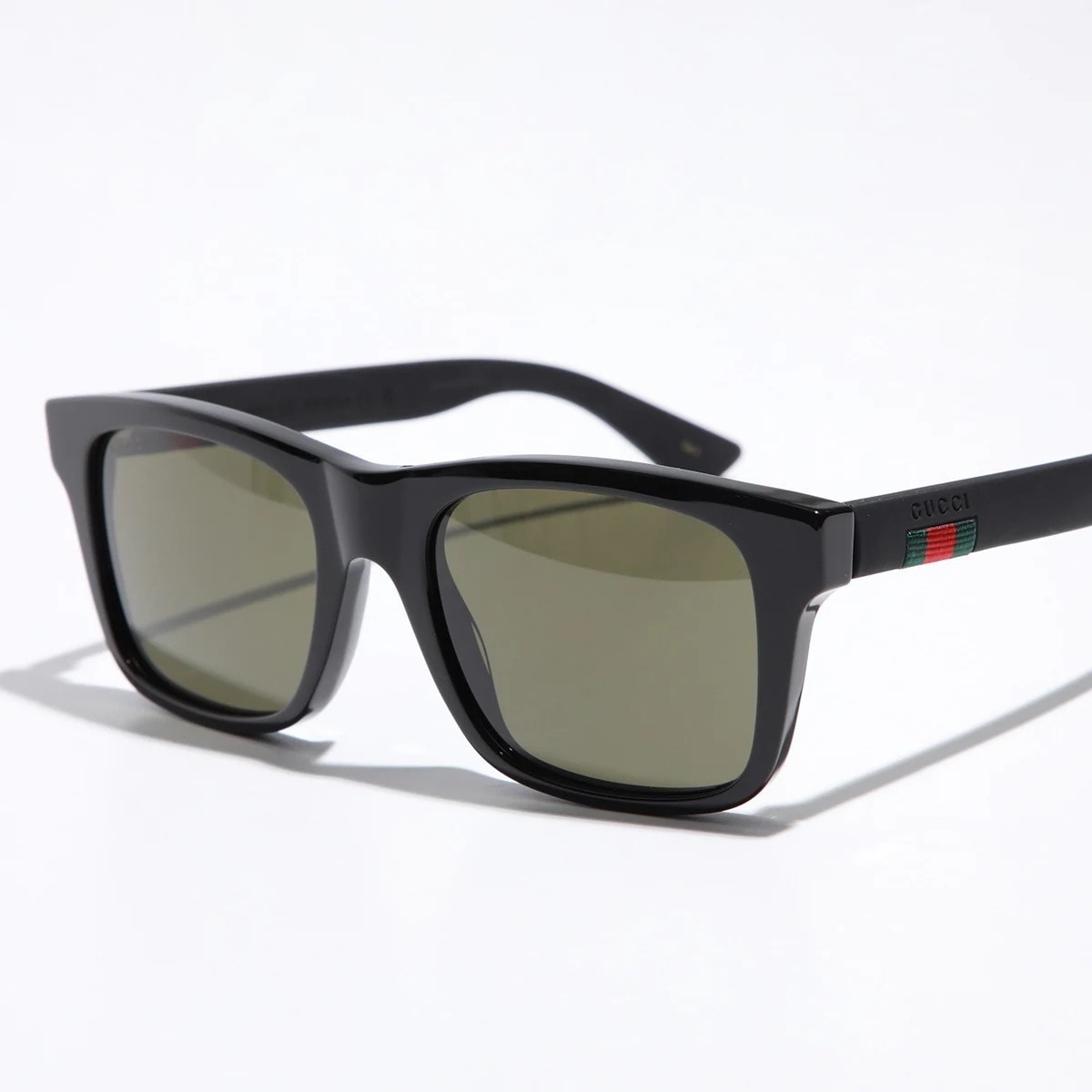 GUCCI グッチ サングラス GG0008S メンズ スクエア型 ウェリントン型 フルリム レギュラーフィット ロゴ アイウェア 001