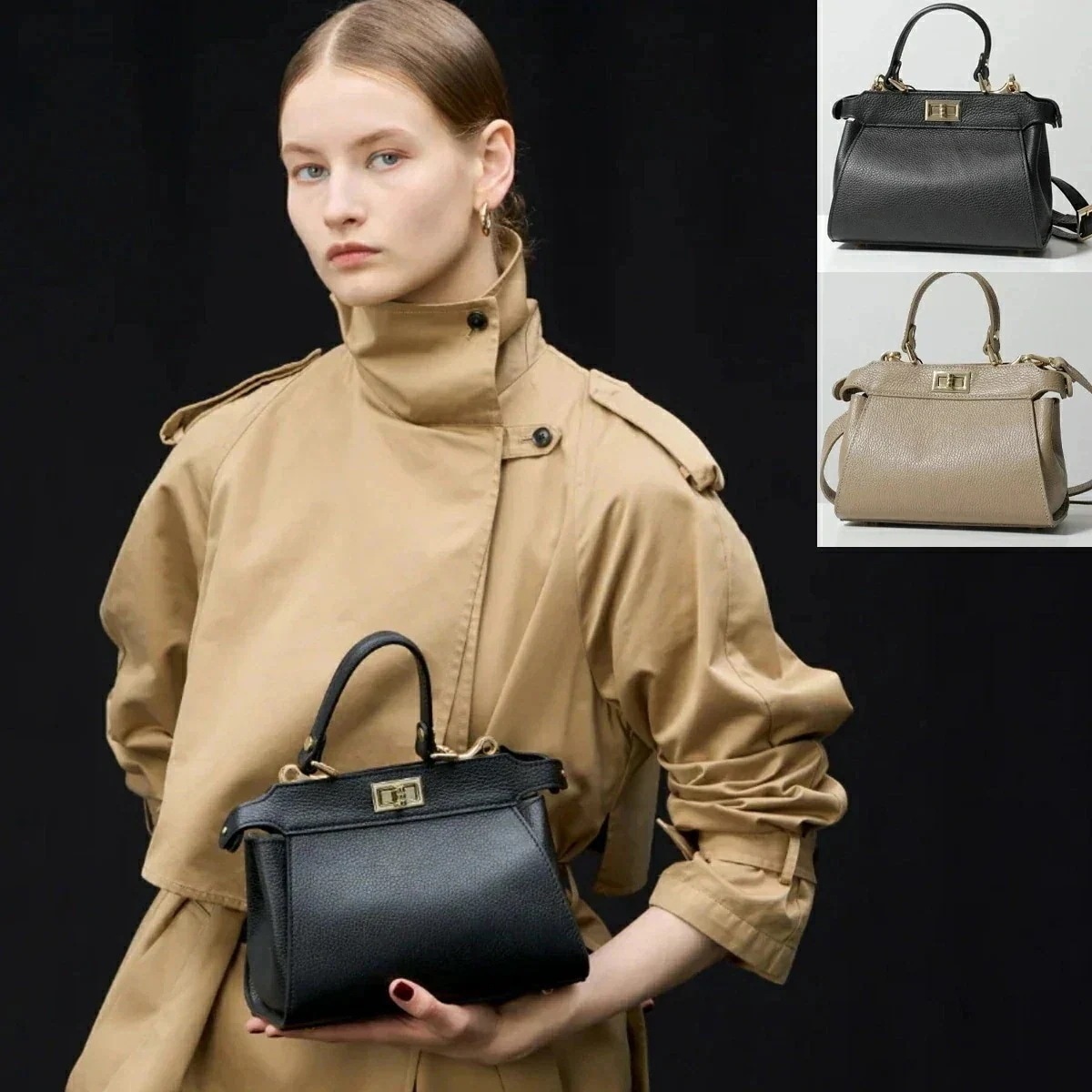 MILLELA FIRENZE ミレッラフィレンツェ ハンドバッグ 10270560 レディース レザー ショルダーバッグ ダブルオープニングバッグ 鞄 カラー 【mega】