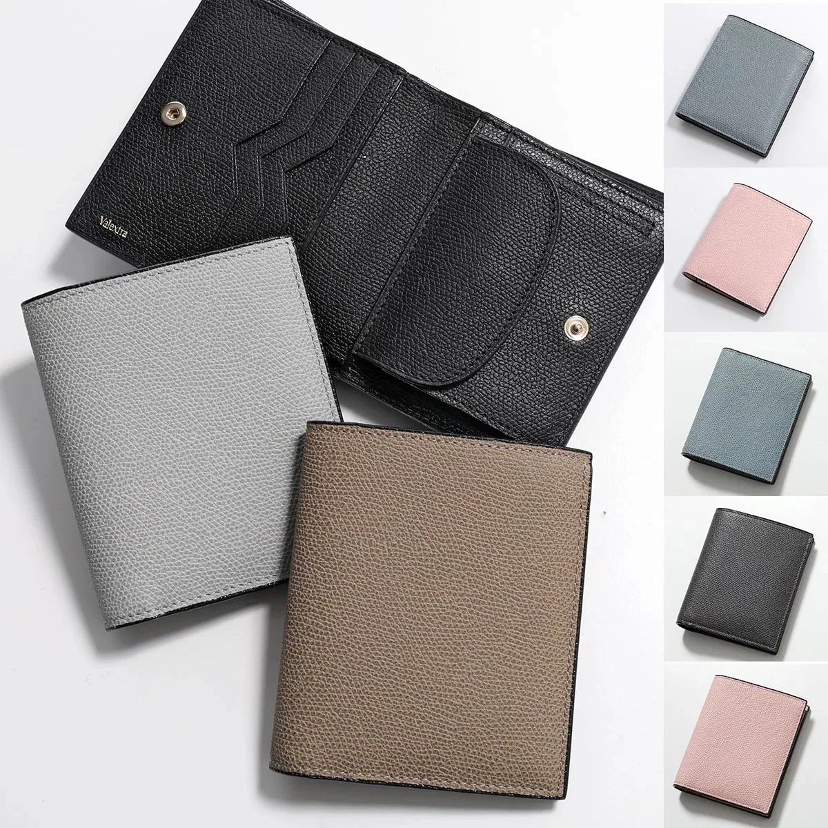 Valextra ヴァレクストラ 二つ折り財布 SGNL0006028LOCPS99 レディース ウォレット レザー 小銭入れ付き ミニ財布 カラー8色 SGN 43,719円