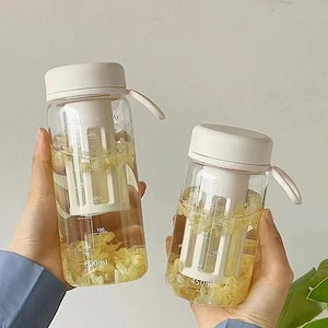 水筒 マグカップ25女の子のコンパクトなプラスチック製の耐高温ティーカップ