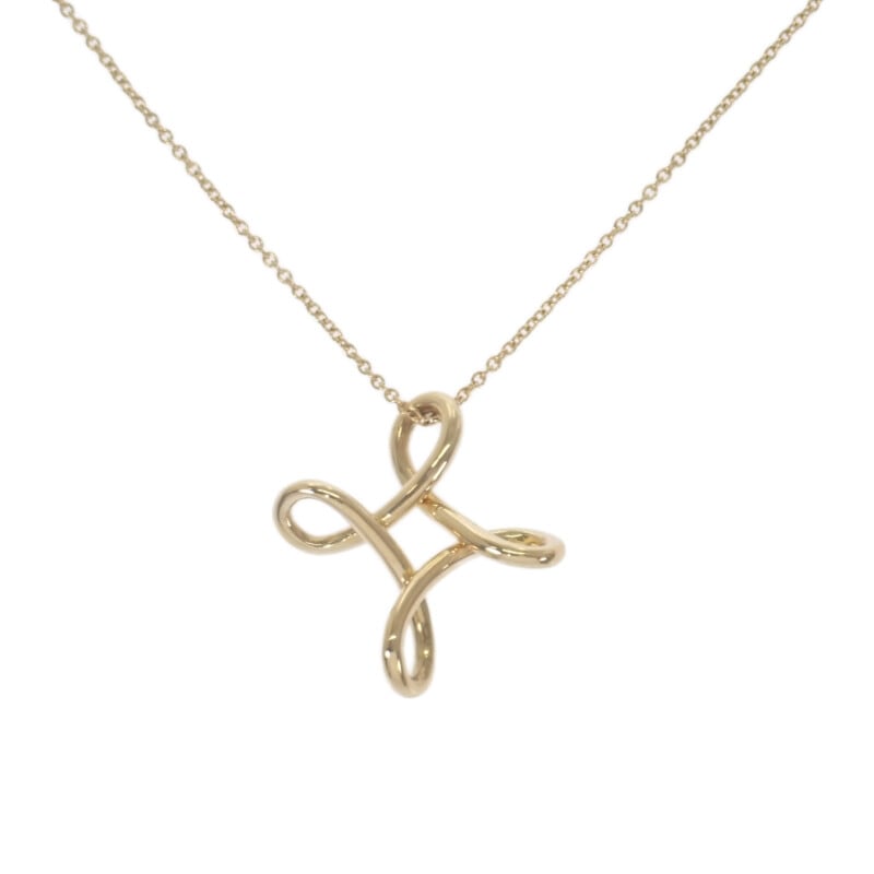 インフィニティクロス ネックレス K18YG イエローゴールド レディース【Aランク】