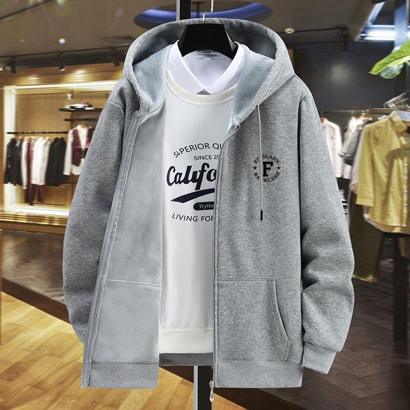 メンズパーカー　裏起毛メンズパーカー　暖か防寒パーカー　男性アウター　ジップアップ　裏起毛　ビッグサイズメンズパーカー 5,519円