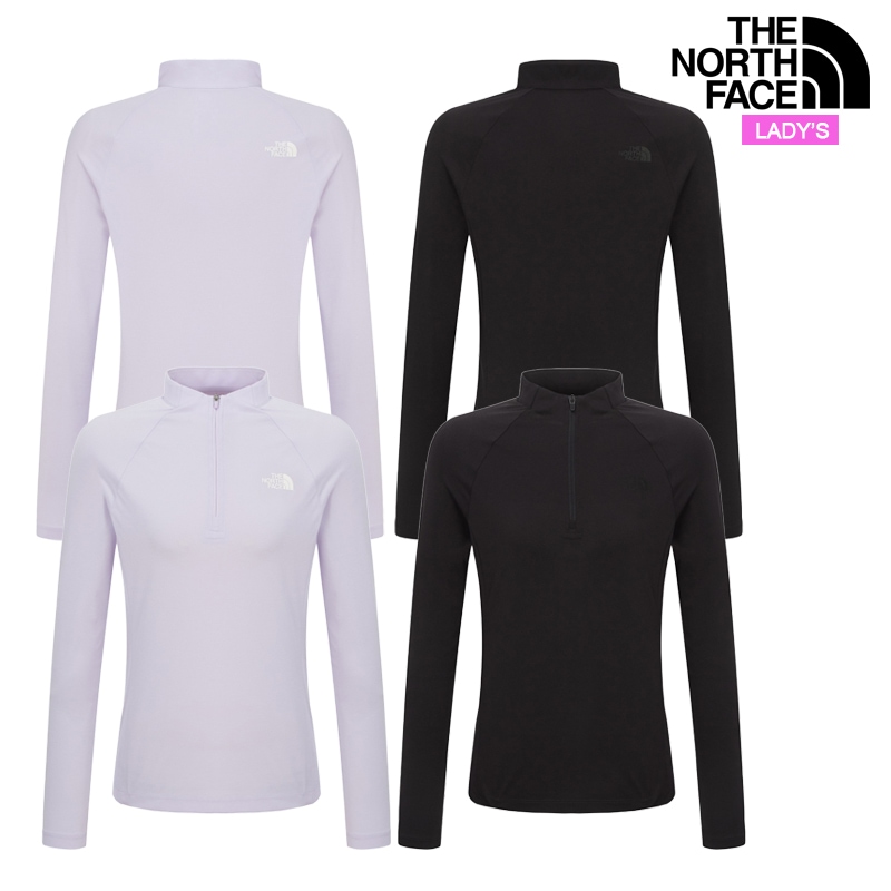 レディース アセンド 長袖 ジップTシャツ NT7LR31 日常 デイリー カジュアル アウトドア 登山 トラッキング レギュラー フィット お出かけ ルック