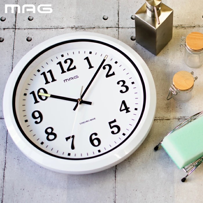 防水 壁掛け時計 おしゃれ 電波時計 電波防塵防水掛時計 掛け時計 電波 アナログクロック 掛時計 ウォールクロック 見やすい 時計 インテリア 屋外 洗面所 キッチン ベランダ 温室 庭 水回り
