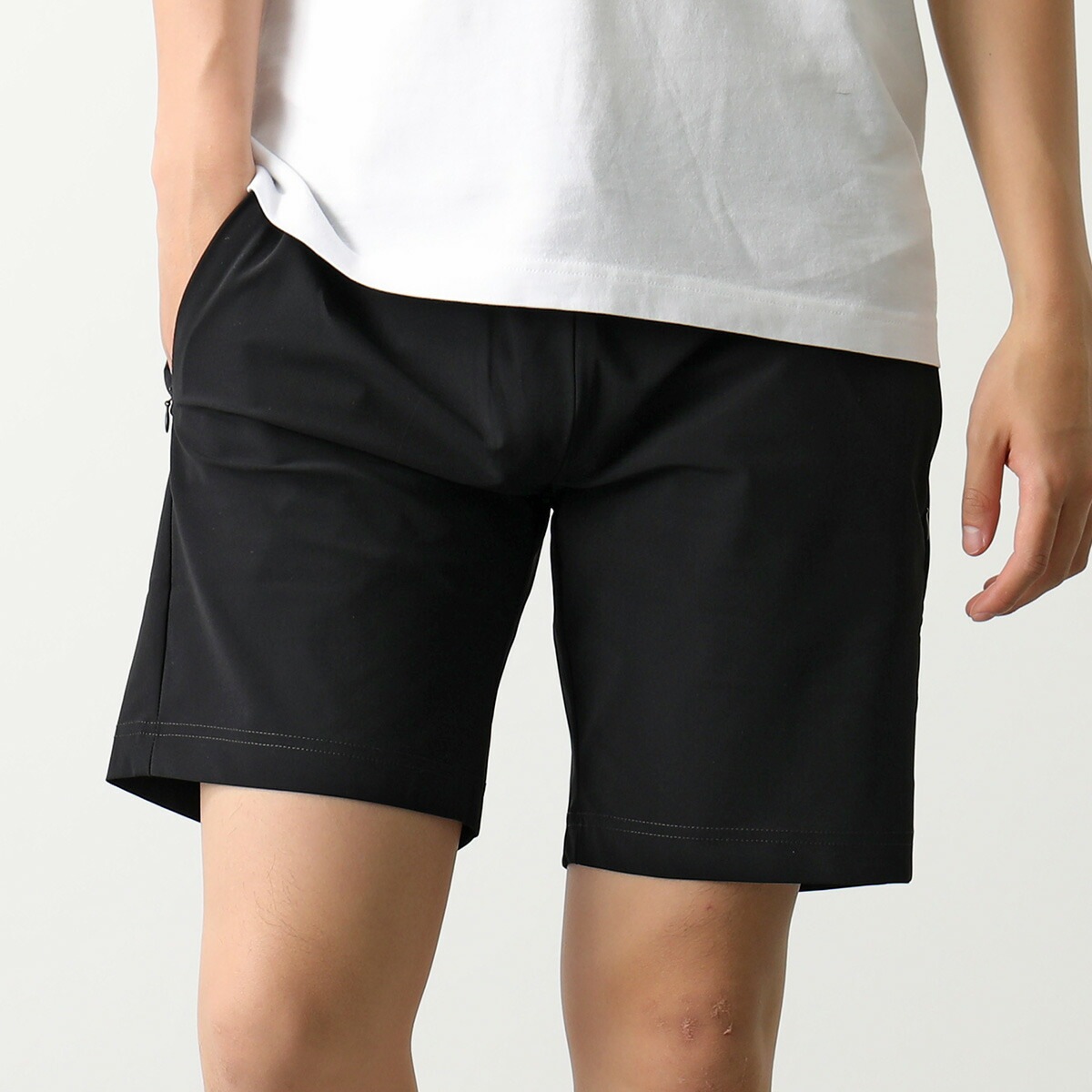 HYDROGEN ハイドロゲン ハーフパンツ TECH SHORTS 320H04 メンズ ショートパンツ ストレッチ 007/BLACK