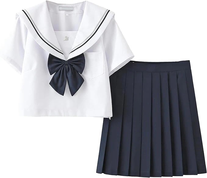 新作入荷セーラー服 本格制服 コスプレ JK 女子高生 コスプレ 制服 ホワイト 半袖 学園祭 文化祭