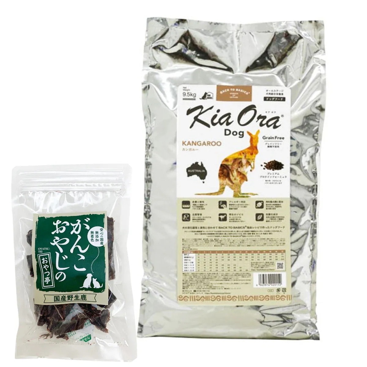 ドッグフード カンガルー 9.5kg【国産鹿肉ジャーキー20g付き】