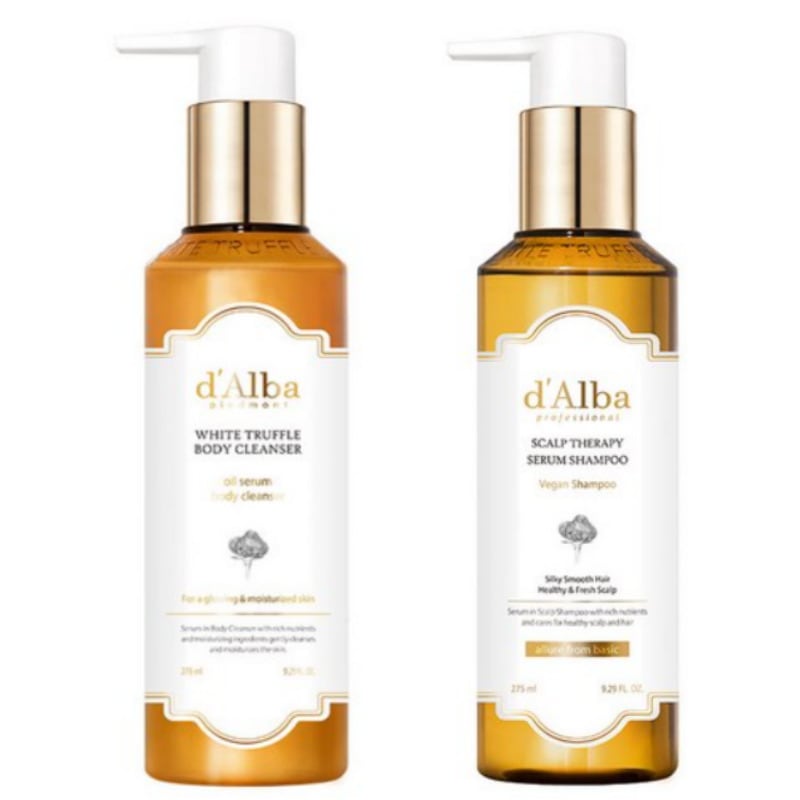 ホワイト トリュフオイル セラム ボディクレンザー275ml+プロフェッショナル リペアリング スカルプ テラピー セラム シャンプー275ml