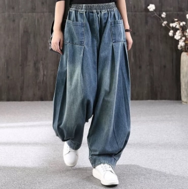 パンツ ワイドパンツ デニム シンプル カジュアル おしゃれ かっこいい ラフ メンズライク ボーイッシュ スポーティー ラブリー ルーズ 無地 オールシーズン 10代 20代 30代 40代