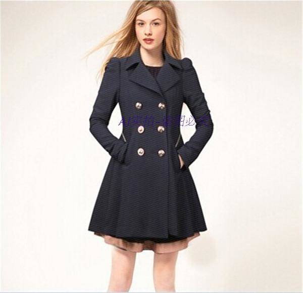 コート ジャケット 上着 Pコート 秋冬 Aライン バックフレア ミディ丈 膝上 ウエストシェイプ ダブルボタン ウエストタブ メリハリ 肩山ギャザー 3色展開 シンプル カジュアル きれいめ 5,064円