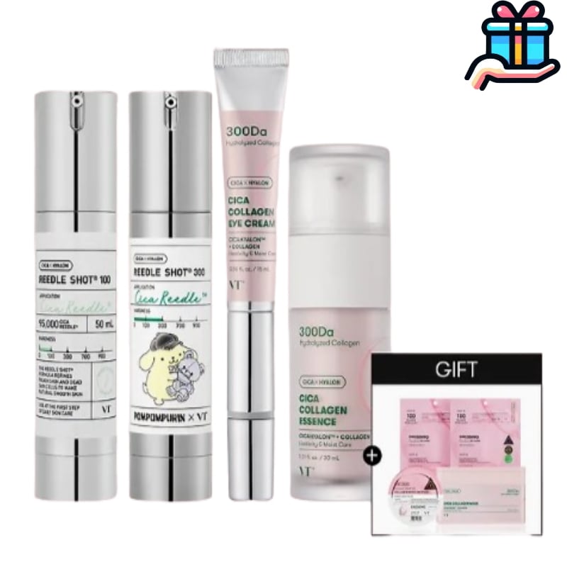 [BESTセット] リドルショット100 + ポンポンプリン300 + コラーゲンアイクリーム&エッセンス + コラーゲンマスク30枚 + ハイドロゲル2枚 毛穴 鎮静 弾力 肌のキメ トーンアップ
