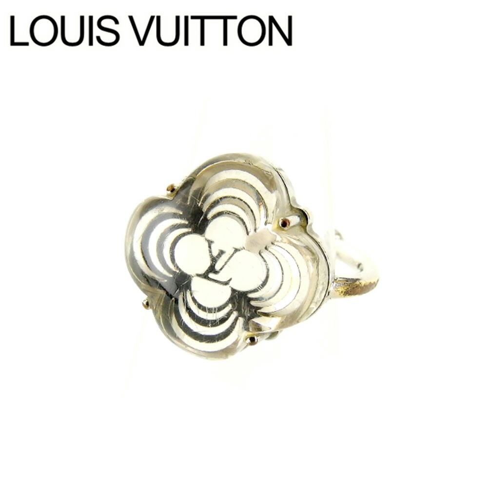 指輪 リング アクセサリー モノグラムフラワー バーグアラフォリ グリ(シルバー) 中古