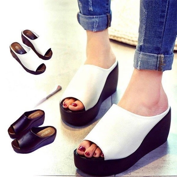 每日更新厚底サンダルレディースウェッジソールウエッジ歩きやすいサボサンダル軽いオフィススリッパクロッグミュー