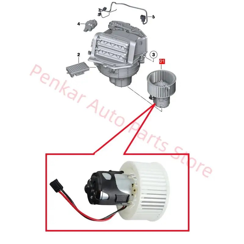 BMW F07 F10 F18 F06 F12 F13 F01 F02 用 エアコン ブロワー モーター 【64119242607】 輸入品