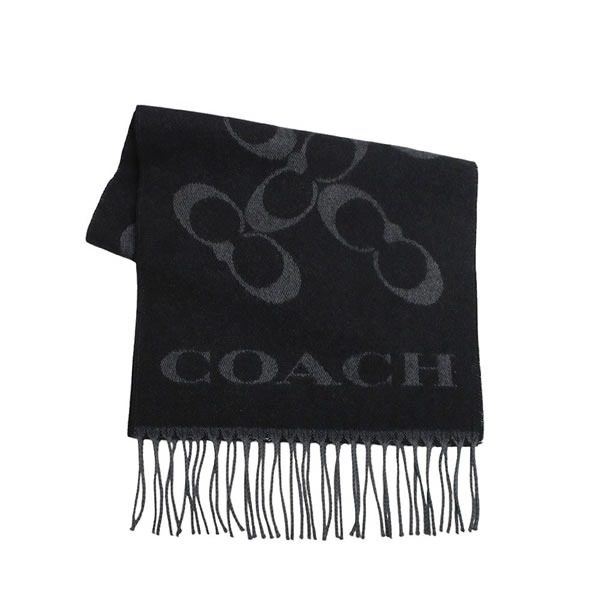 マフラー ストール CO100317-001 レディース メンズ ブラック マフラー