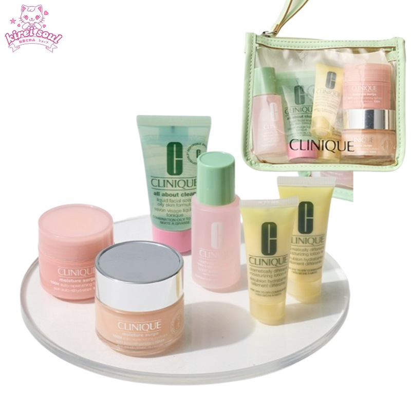 【スキンケア　お試しセット】 モイスチャー サージ ジェルクリーム + 洗顔フォーム + 乳液 + 化粧水 セット　ミニサイズ　旅行用　トライアル　ベストセラー