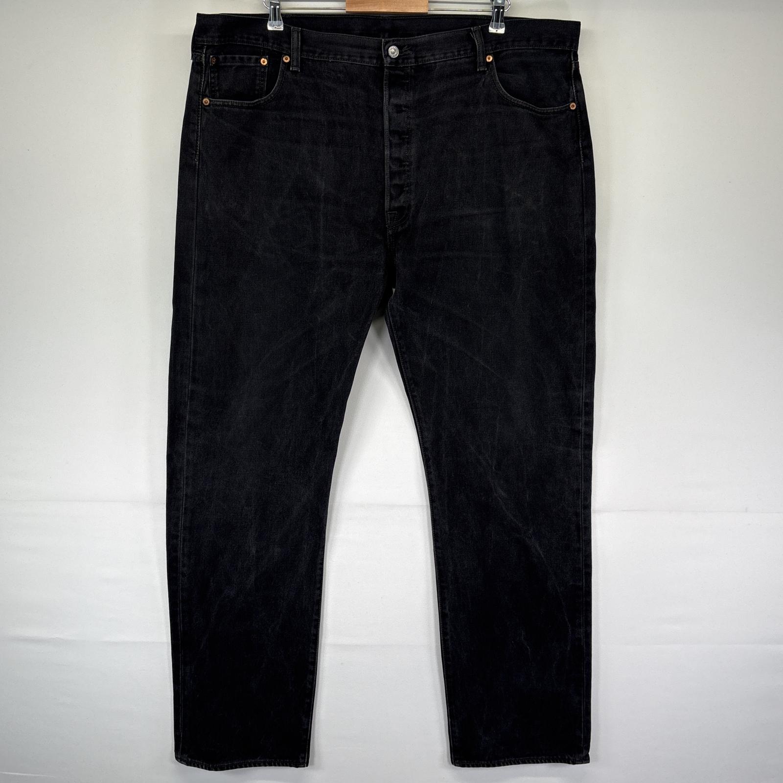 古着 デニムパンツ 501 ストレート 大きいサイズ ジーンズ ジーパン 5ポケット 長ズボン w44 L34 ブラック メンズ