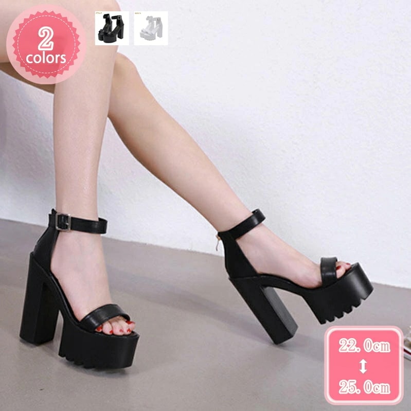 777円OFFクーポン ヒール15cm キャバ サンダル オープントゥ パンプス ハイヒール パンプス 太いヒール 厚底 レディース ストーム付き ヒールサンダル パンプス 痛くない 結婚式 二次会