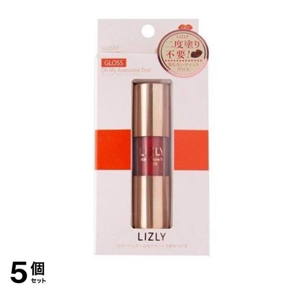 LIZLY(リズリー) オーマイオウサム ティントグロス #G02 オウサムスカーレット 4.7g 5個セット
