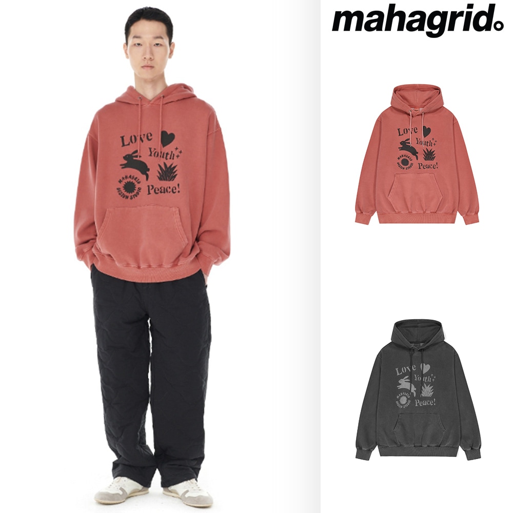 [mahagrid] L.Y.P. PIGMENT HOODIE