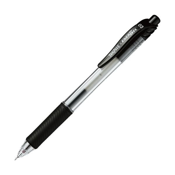 福袋 （まとめ） TANOSEE ノック式ゲルインクボールペン ニードルタイプ 0.3mm 黒 1本 300セット 筆記具