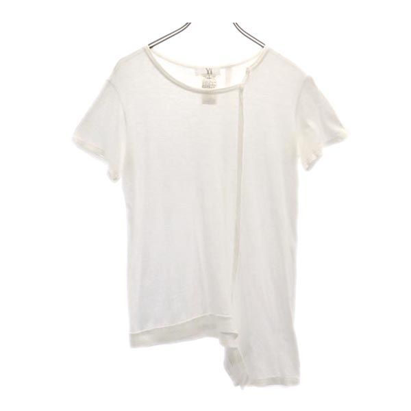 Y's ワイズ Tシャツ・カットソー 白 2(S位) 2200125Y0202 ワイズ 半袖 デザイン Tシャツ 2 ホワイト系 Ys レディース
