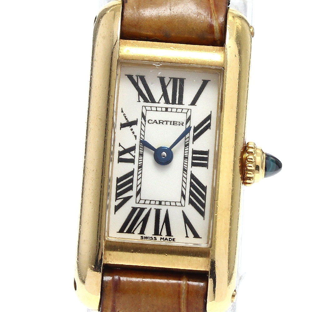 カルティエ CARTIER W1529956 タンクアロンジェ K18YG クォーツ レディース _896509【中古】