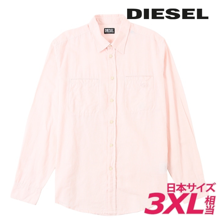 長袖シャツ メンズ S-OMAR オーバルD刺繍ロゴ レギュラーフィット die-m-t-g4-117