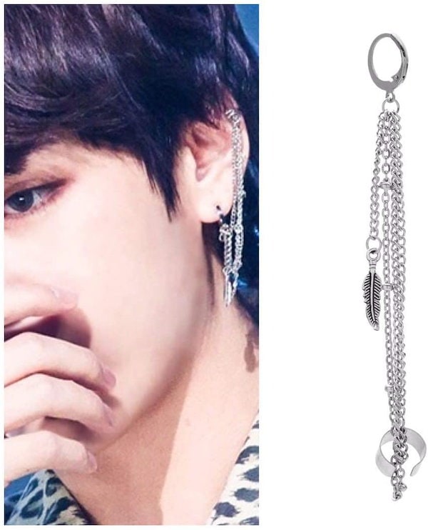 CHANEL CCロゴ ピアス【美品】/BTS V 着用　テテ CHANEL クリア ピンク ストーン ピアス BTS テヒョン テテ 着用