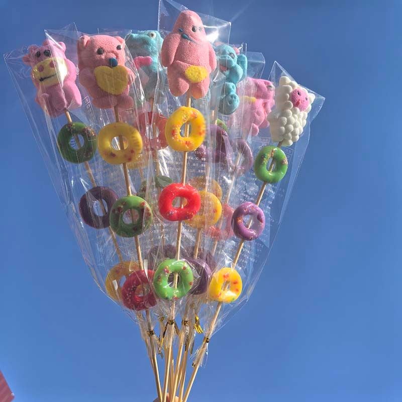 70/140Pcs グミキャンディ串個包装ロリポップジュースグミ チルドレンプレイス 子供の日のギフト 誕生日プレゼント