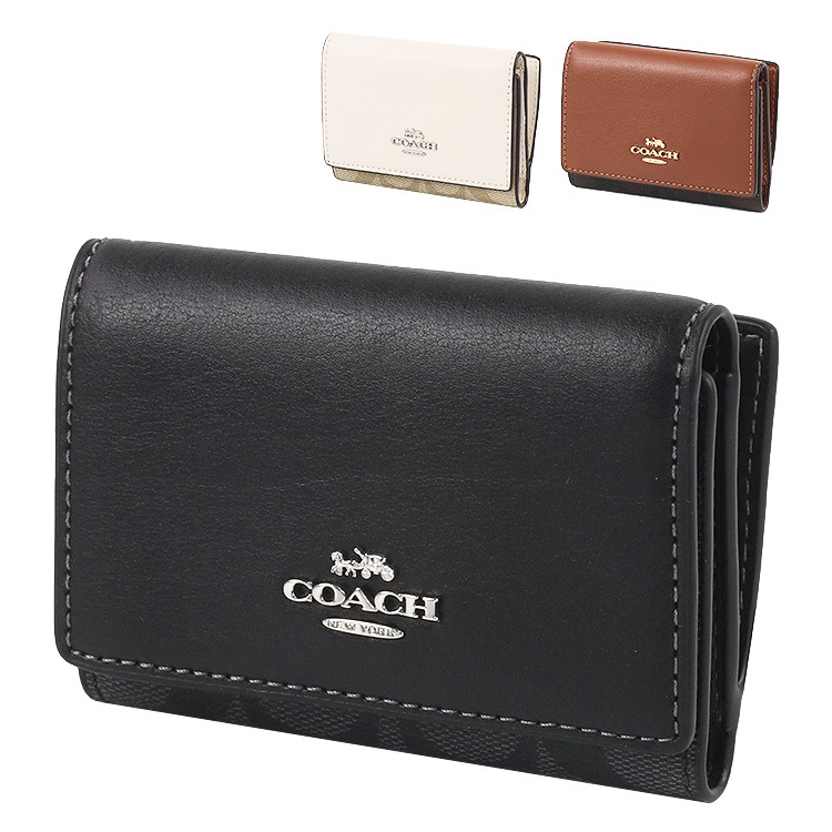 財布 三つ折り財布 CM761 ミニ財布 シグネチャー アウトレット レディース ウォレット 新作