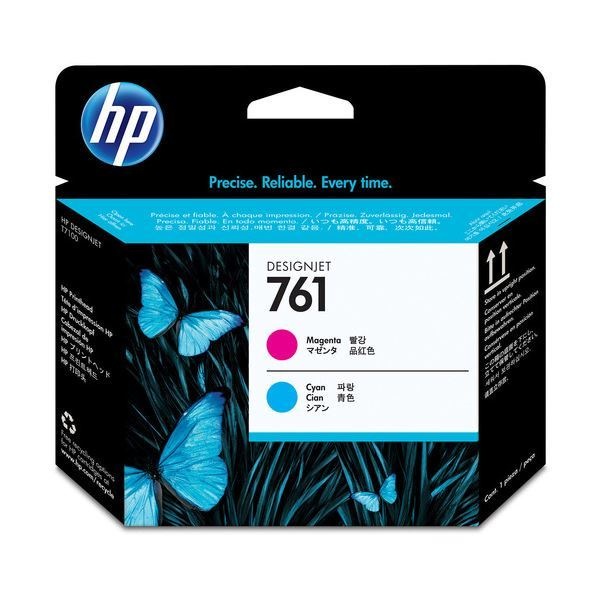 （まとめ） HP761 プリントヘッド マゼンタ／シアン CH646A 1個 [x3セット]