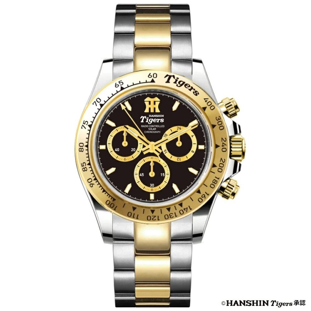 阪神タイガース 電波ソーラークロノグラフ腕時計