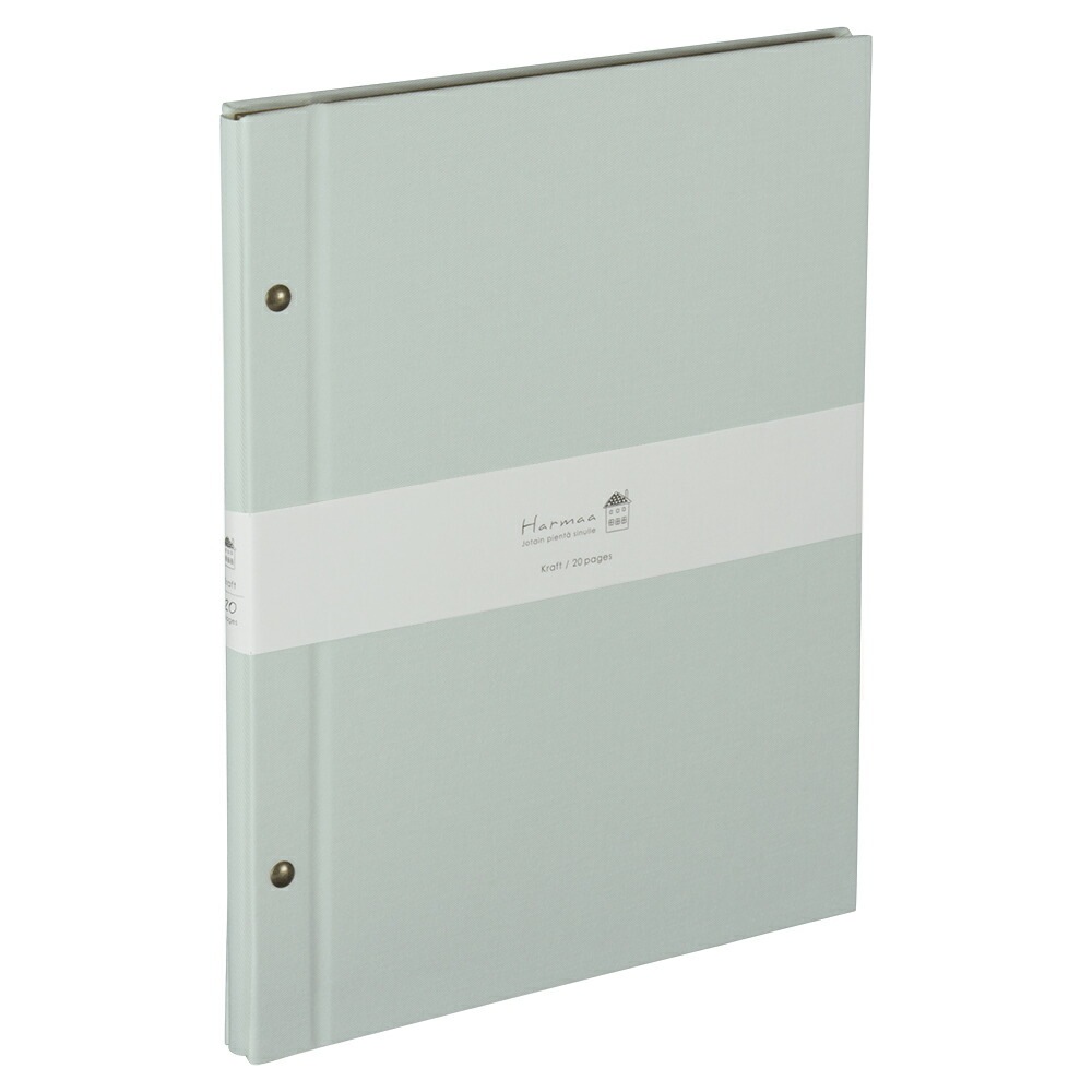 （まとめ買い）ハルマー 外ビス式アルバム A4 プラコート台紙（クラフト） ミントブルー A-HRA4-301-B [x3] 5,680円