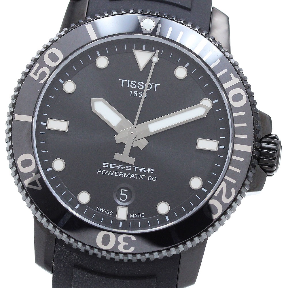 ティソ TISSOT T120407 シースター1000 デイト 自動巻き メンズ 美品 _906132【中古】 36,660円