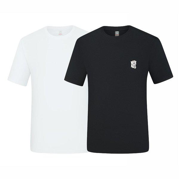 メンズ夏スポーティラウンド半袖Tシャツソブリン（男）KWT0595M