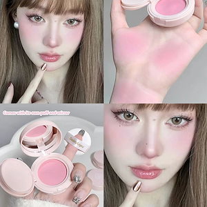 韓国の防水化粧パレット空気クッション生意気な改善アプリケーター付きピンクのチークブラシ洗顔パフ着色泥クリーム8色