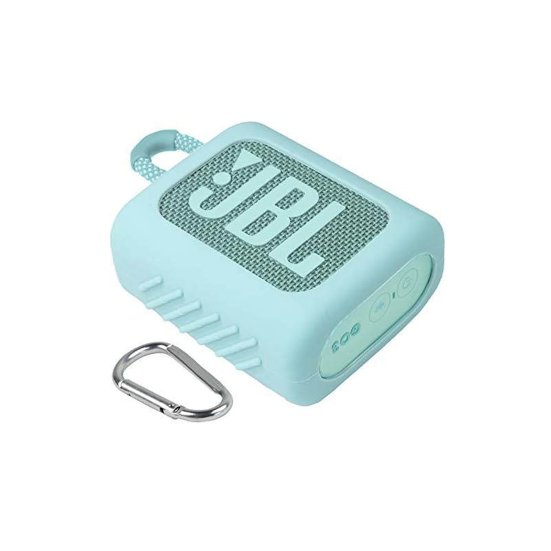 JBL GO3 GO 3 Bluetooth ポータブルスピーカー 専用保護収納 シリコンケース- Aenllosi (ミントグリーン)