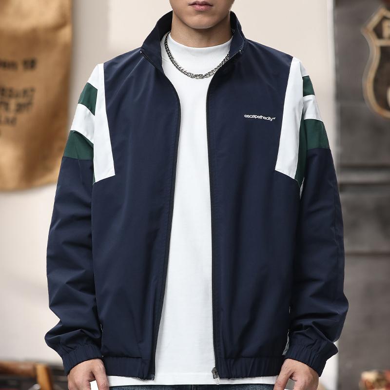 秋冬 コーデ メンズ 服 シンプル ファッション オシャレ 大人 かっこいい 大きいサイズ ストリート 紳士服 ジャケット スタンドカラー ウェア 登山 スポーツ