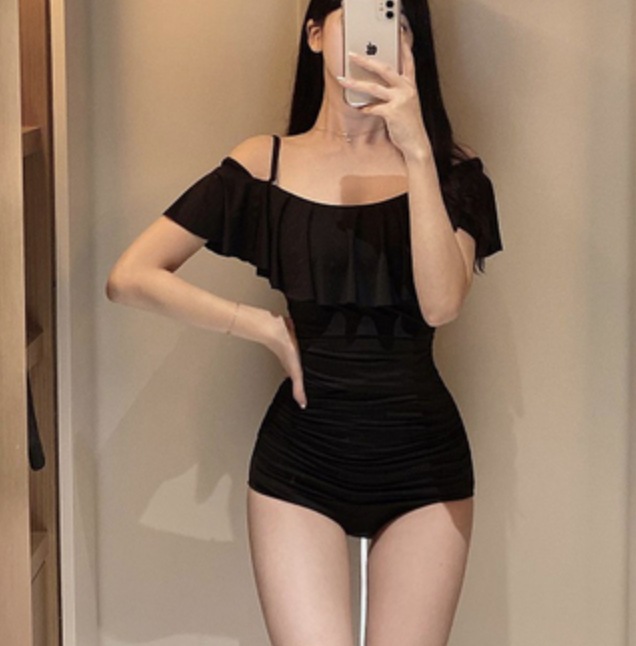 水着 かわいい 大人可愛い きれいめ セクシー sexy シンプル カジュアル ゴージャス 華やか 背中あき 無地 リゾート 海 プール XL ピンク ブラック 韓国 女子会 お揃い モテ コーデ