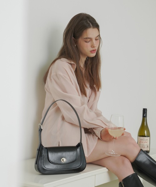 【OVHEE】 Mignon Hobo Shoulder Bag_Black ショルダーバッグ 正規品