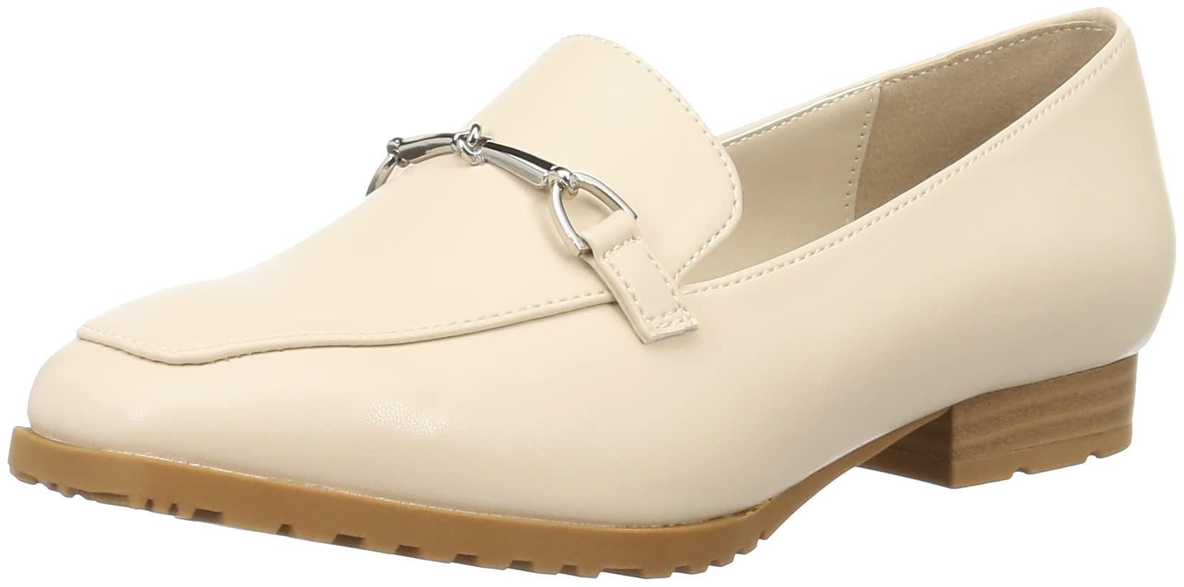 [オリエンタルトラフィック] ローファー レインパンプス スクエアトゥ フラットヒール 大きいサイズ 小さいサイズ 歩きやすい 防水 パイソン柄 雨晴兼用 R-1014 レディース ベージュ 24.5