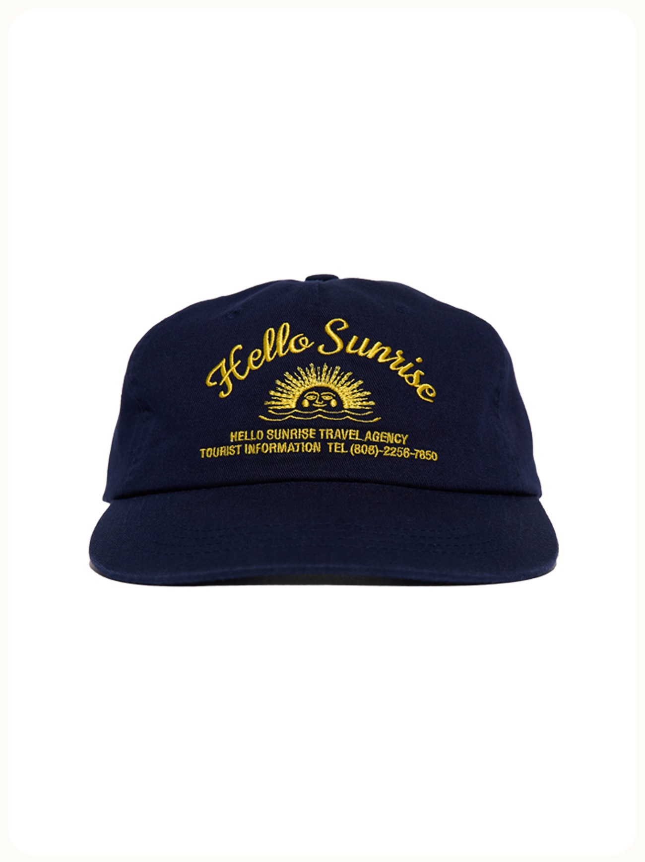 hello sunrise キャップ　ネイビー 別注】＜HELLO SUNRISE＞ロゴ キャップ