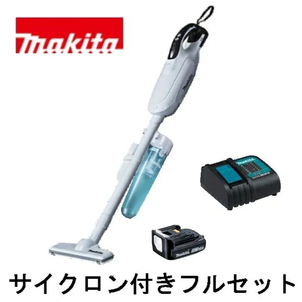 当店だけ！バッテリー充電器も1年保証! マキタ CL142FDRFW　サイクロン付・軽量・静音ver コードレス 掃除機 14.4V 紙パック式 CL142FDZW 軽量バッテリー BL1415N