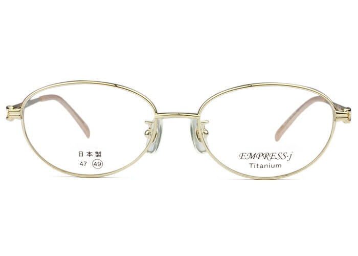 エンプレス・ジェイ EMPRESS・J emj-7505 c.1 ゴールド メガネ 眼鏡 伊達 新品 送料無料 r29