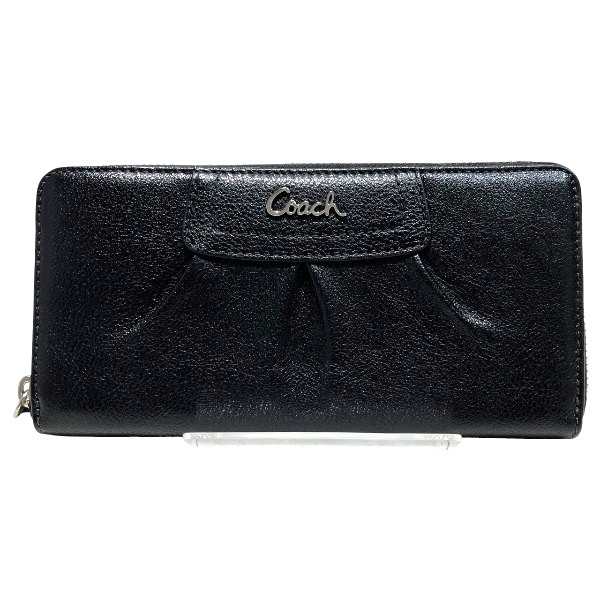 コーチ COACH ラウンドファスナー 長財布 レディース 【中古】